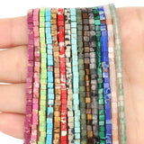 Lapis Lazuli Cube Square Beads Natural Stone for DIY Jewelry Making