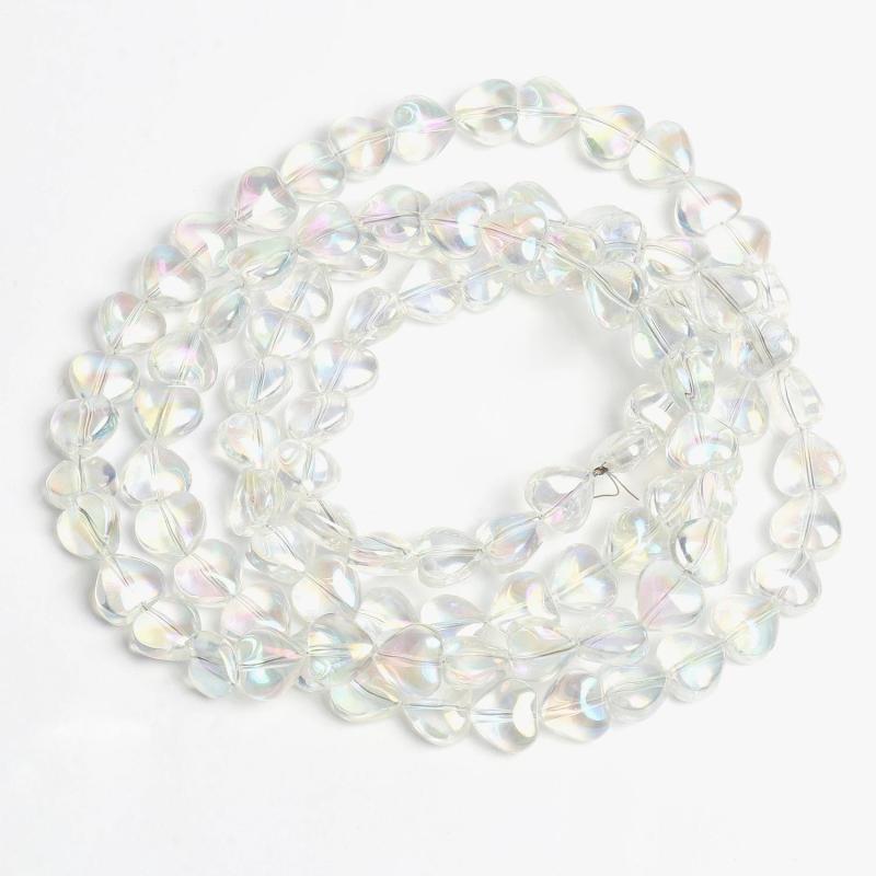 8x5mm Natural Crystal Beads Heart Shape Stones Jewelry Making