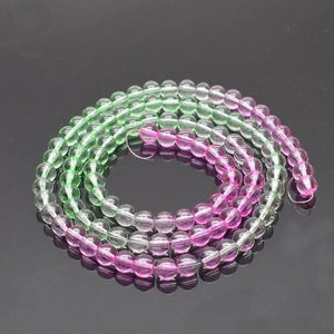 8mm 100pcs Gradient Crystal Glass Beads Round Seed Spacer for Jewelry Making