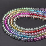 8mm 100pcs Gradient Crystal Glass Beads Round Seed Spacer for Jewelry Making