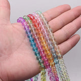 8mm 100pcs Gradient Crystal Glass Beads Round Seed Spacer for Jewelry Making