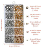535pcs Ccb Round Beads Plastic Loose Spacer Beads For Jewelry Making