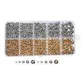 535pcs Ccb Round Beads Plastic Loose Spacer Beads For Jewelry Making