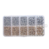 535pcs Ccb Round Beads Plastic Loose Spacer Beads For Jewelry Making