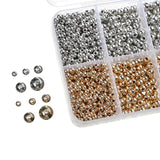 535pcs Ccb Round Beads Plastic Loose Spacer Beads For Jewelry Making