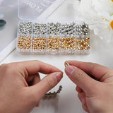 535pcs Ccb Round Beads Plastic Loose Spacer Beads For Jewelry Making