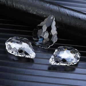 2Pcs 50mm Lampwork Glass Beads Crystal Charms Baroque Pendants Prism Sun Catcher