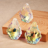 2Pcs 50mm Lampwork Glass Beads Crystal Charms Baroque Pendants Prism Sun Catcher