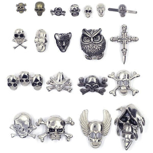Skull Studs Spikes Rock DIY Craft Punk Garment Rivets For Clothes Bag Shoes