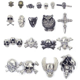 Skull Studs Spikes Rock DIY Craft Punk Garment Rivets For Clothes Bag Shoes