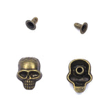 Skull Studs Spikes Rock DIY Craft Punk Garment Rivets For Clothes Bag Shoes