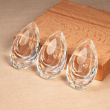 2Pcs 50mm Clear Crystal Charms Pendants Teardrop Beads for Chandelier