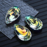2Pcs 50mm Clear Crystal Charms Pendants Teardrop Beads for Chandelier