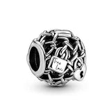 10Pcs Metal Alloy Silver Beads DIY Jewelry Making Bracelet Necklace Crafts