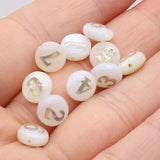 10 PCS Natural Shell Round Beads 8mm DIY Jewelry Making Necklace Earrings