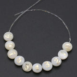 10 PCS Natural Shell Round Beads 8mm DIY Jewelry Making Necklace Earrings