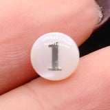 10 PCS Natural Shell Round Beads 8mm DIY Jewelry Making Necklace Earrings