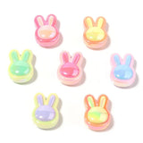 10pcs Acrylic Rabbit Head Beads for Jewelry Making DIY Hair Accessories