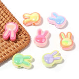 10pcs Acrylic Rabbit Head Beads for Jewelry Making DIY Hair Accessories