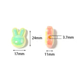 10pcs Acrylic Rabbit Head Beads for Jewelry Making DIY Hair Accessories