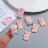 10pcs Acrylic Pink Piggy Accessorie for DIY Making