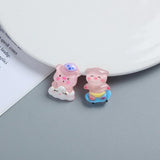 10pcs Acrylic Pink Piggy Accessorie for DIY Making