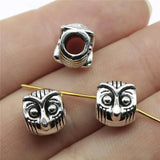 10pcs Owl Big Hole Beads For Bracelet Making DIY Jewelry Making