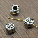 10pcs Owl Big Hole Beads For Bracelet Making DIY Jewelry Making