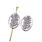 20pcs Antique Silver Plated Branch Pattern Beads Jewelry Bracelet DIY