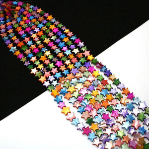 Natural Fresh Water Shell 5-point Star Beads 6-15mm for DIY Jewelry making