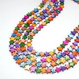 Natural Fresh Water Shell 5-point Star Beads 6-15mm for DIY Jewelry making