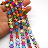 Natural Fresh Water Shell 5-point Star Beads 6-15mm for DIY Jewelry making