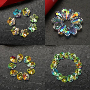Crystal Beads Flower Bear Drop Glass Beads Jewelry Making