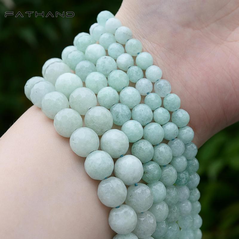 Faceted Burmese Chalcedony Jaspers Agates Spacer Beads 6-10mm
