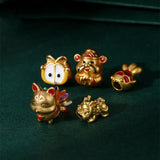 Plating Rainbow Horse Pendant Charm DIY Bracelet Jewelry