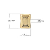 Mini 3D Mahjong Plated Charms For Jewelry Findings Pendant Diy