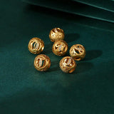 High Gold-Plating Letter Pendant Dangle Charm with Zircon