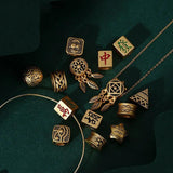 Feather Beads Charms for Jewelry Making DIY