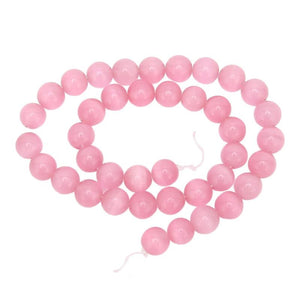 DIY Smoother Cat's Eye Beads for Crafts Pink L