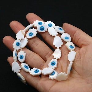 Vintage Style Shell Eye Beads 12x16mm