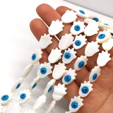 Vintage Style Shell Eye Beads 12x16mm