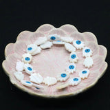 Vintage Style Shell Eye Beads 12x16mm