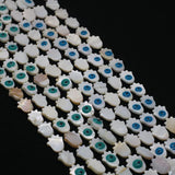 Vintage Style Shell Eye Beads 12x16mm