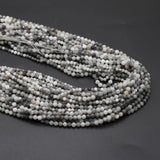 Faceted Eagle Eye Stone Loose Beads for Jewelry Making