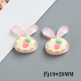 Acrylic Resin Animal Fruit Flower Accessorie Flat Base 10pcs/lot