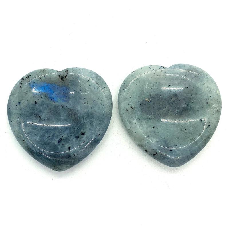1pc Flash stone Cabochons Heart-shaped Natural Semi-precprecious Stone Beads