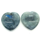 1pc Flash stone Cabochons Heart-shaped Natural Semi-precprecious Stone Beads