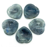 1pc Flash stone Cabochons Heart-shaped Natural Semi-precprecious Stone Beads
