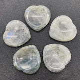 1pc Flash stone Cabochons Heart-shaped Natural Semi-precprecious Stone Beads