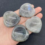 1pc Flash stone Cabochons Heart-shaped Natural Semi-precprecious Stone Beads